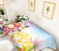 3D Colorful Flowers 287 Tablecloths Wallpaper AJ Wallpaper