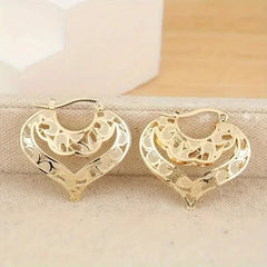 Classic Open Heart Drop Earrings