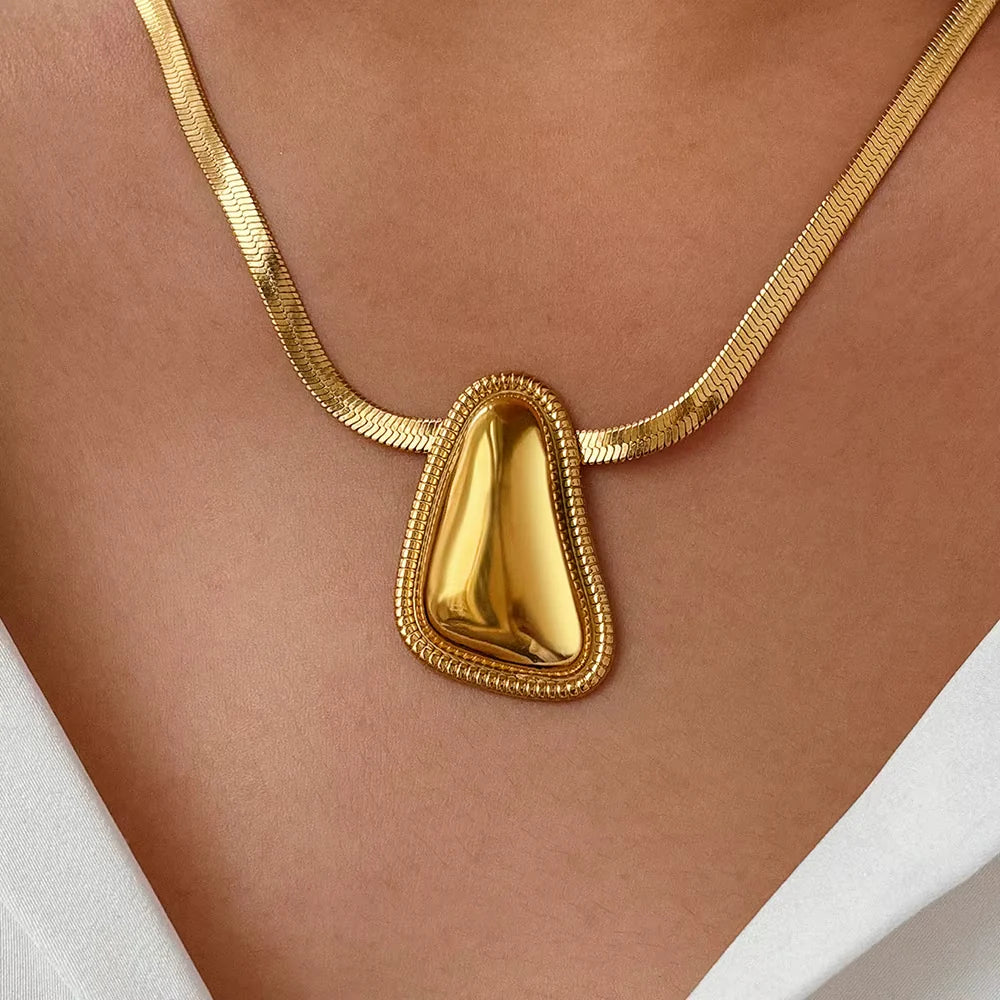 Triangle Snake Chain Necklace