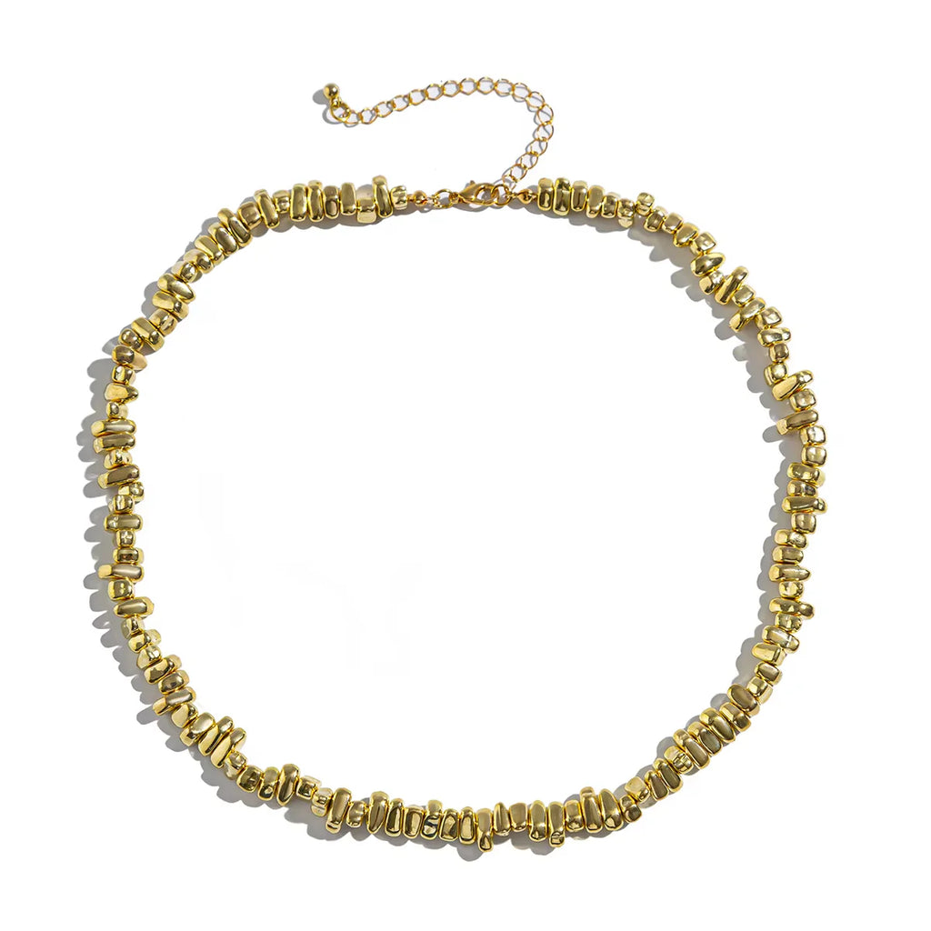 2pc Irregular Cross Beaded Necklace