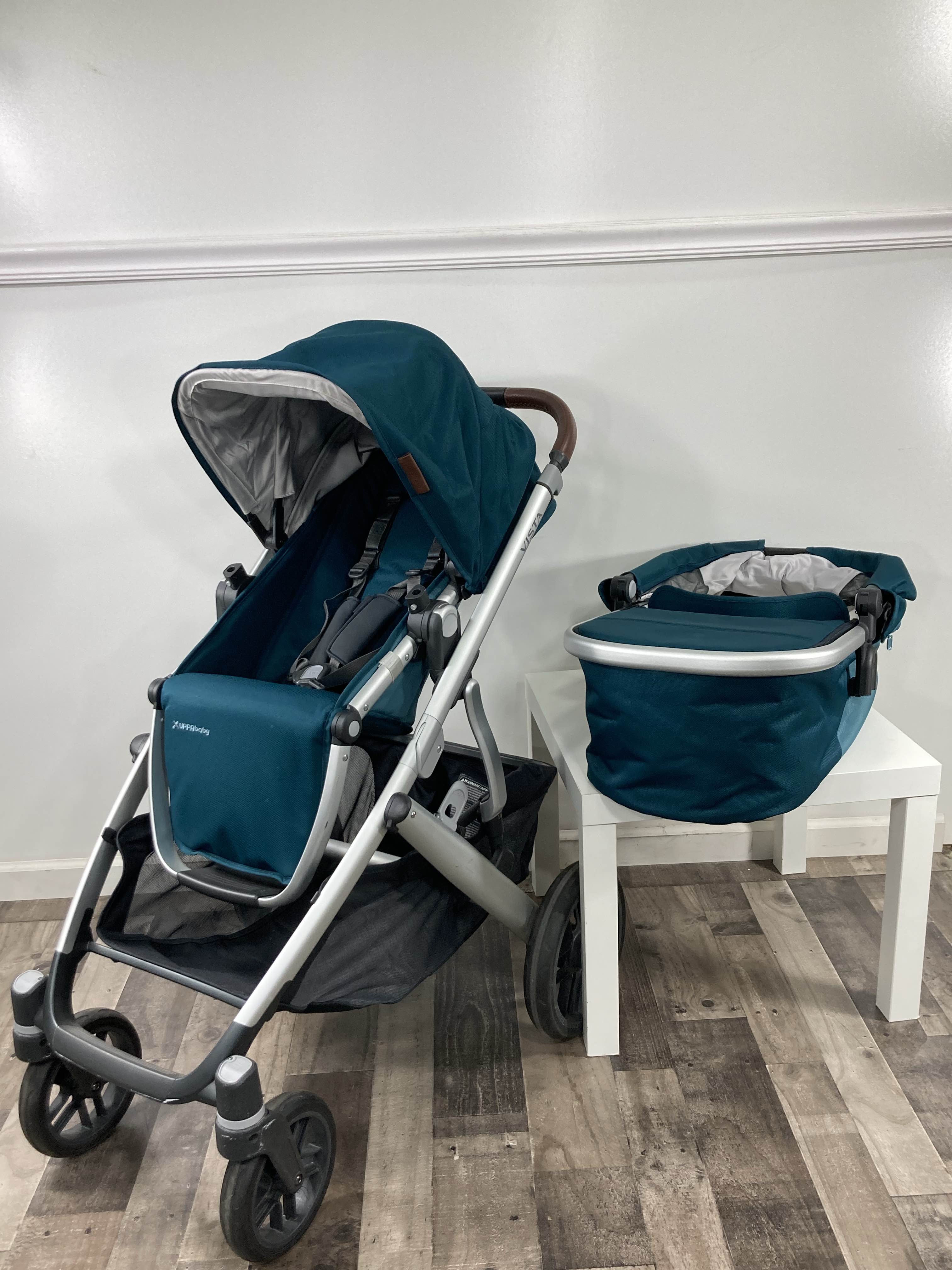 Shop UPPAbaby VISTA V2 Stroller, 2020, Finn (Deep Sea) at GoodBuy Gear