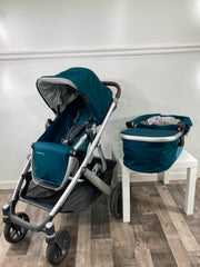 Shop UPPAbaby VISTA V2 Stroller, 2020, Finn (Deep Sea) at GoodBuy Gear