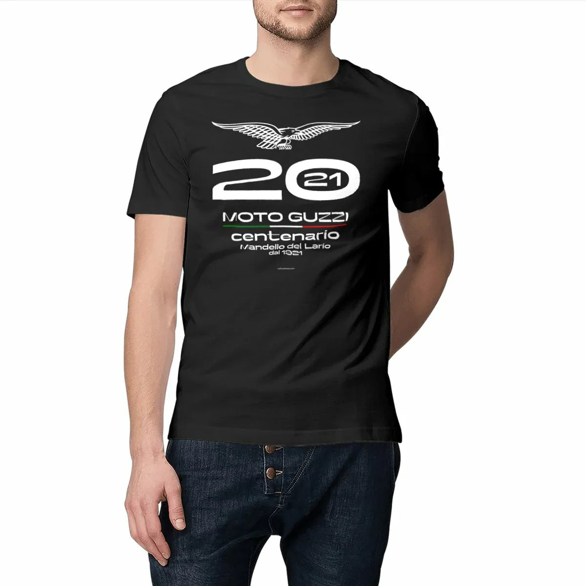 1024MotoGuzziCentenario-T-shirtnoir1 - CultureMoto