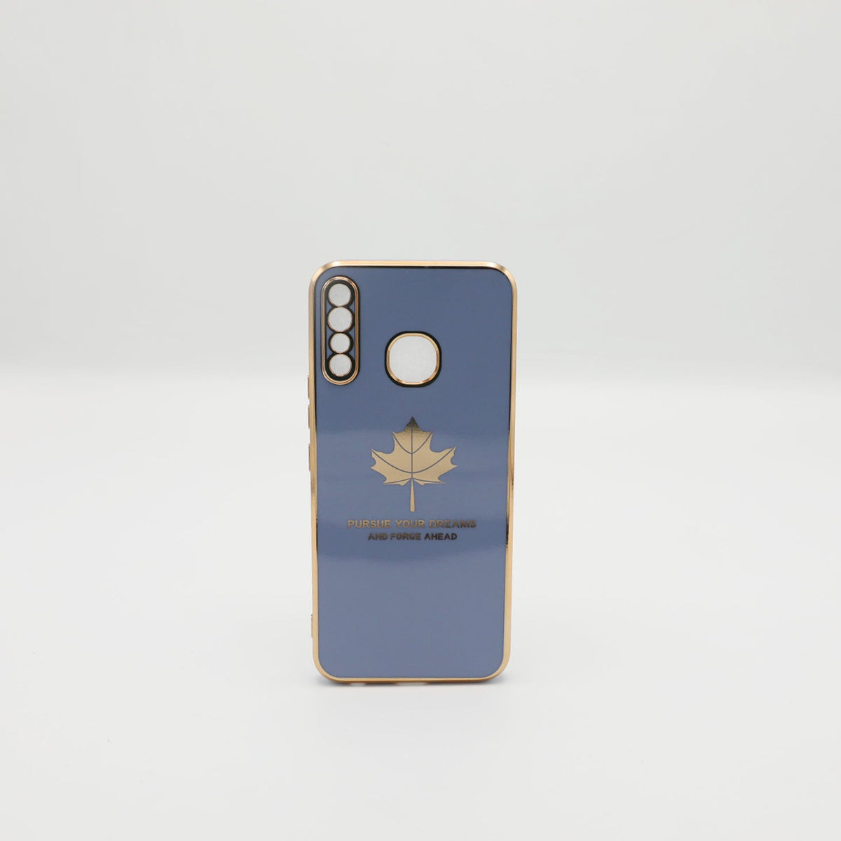 infinix Mobile Pouch Hot 8 Fancy Chrome Back Leaf Print Gray Rs 450