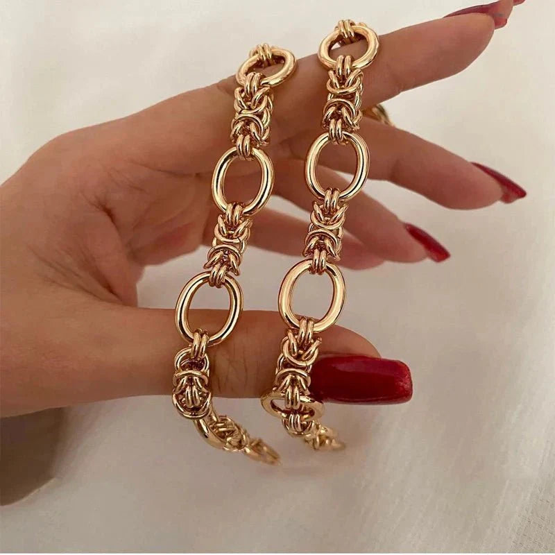 2pc Mixed Chain Bracelet Stack