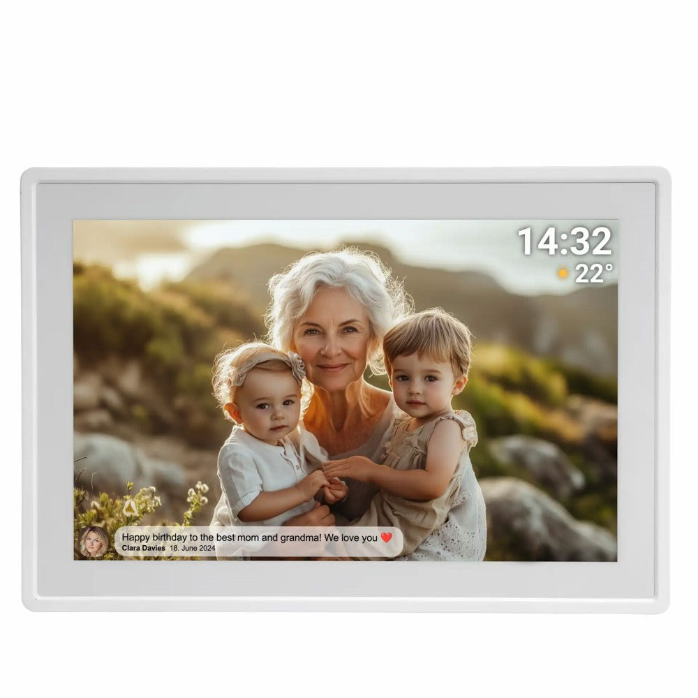 Denver PFF-1021 10.1" Digital Frameo WiFi Fotoramme - Hvid