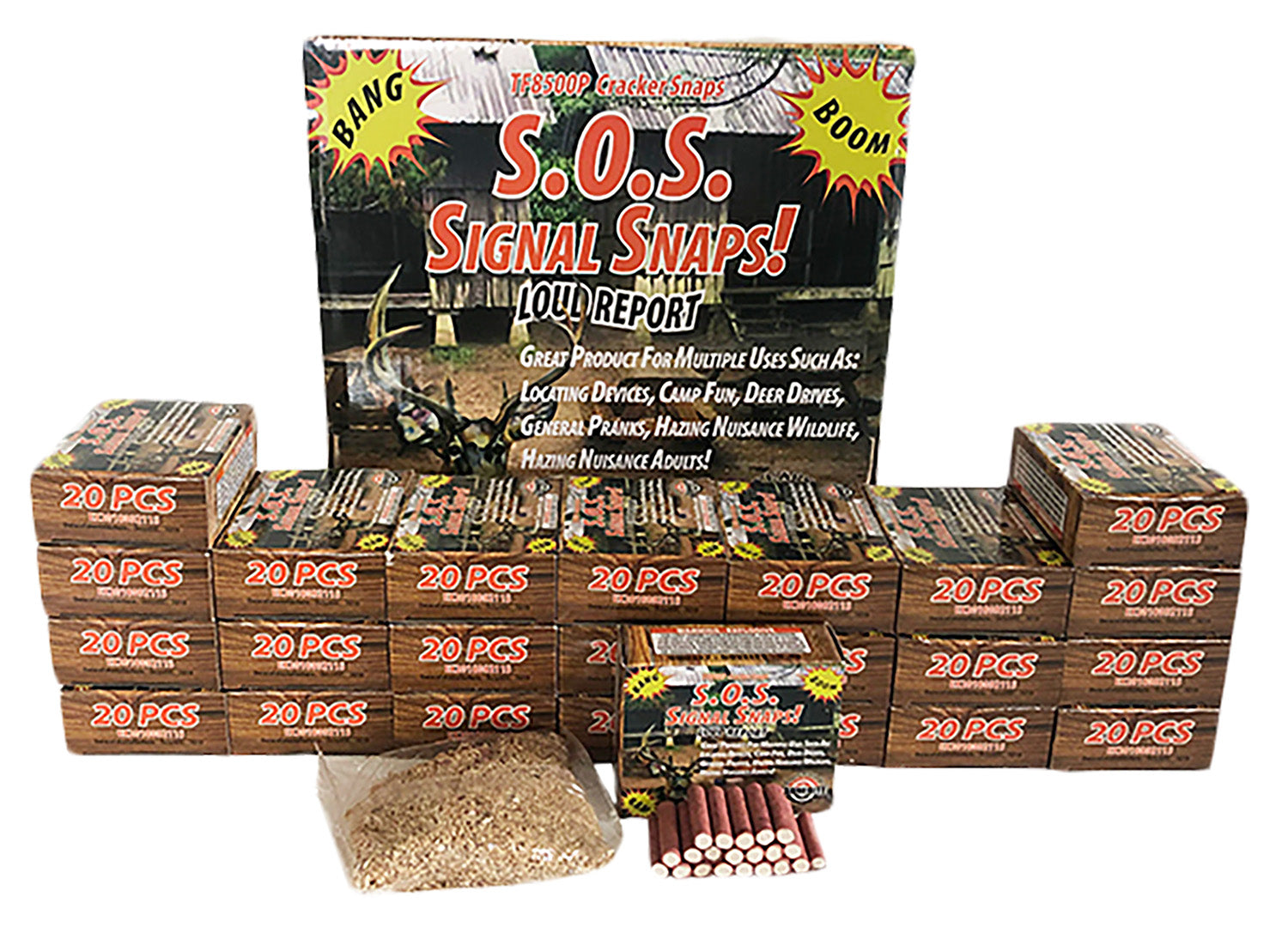 Tannerite SOS S.O.S. Signal Snaps Impact Enhancement Explosion 480 Snaps