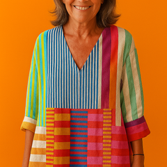 Anna | Geometrisches Kleid
