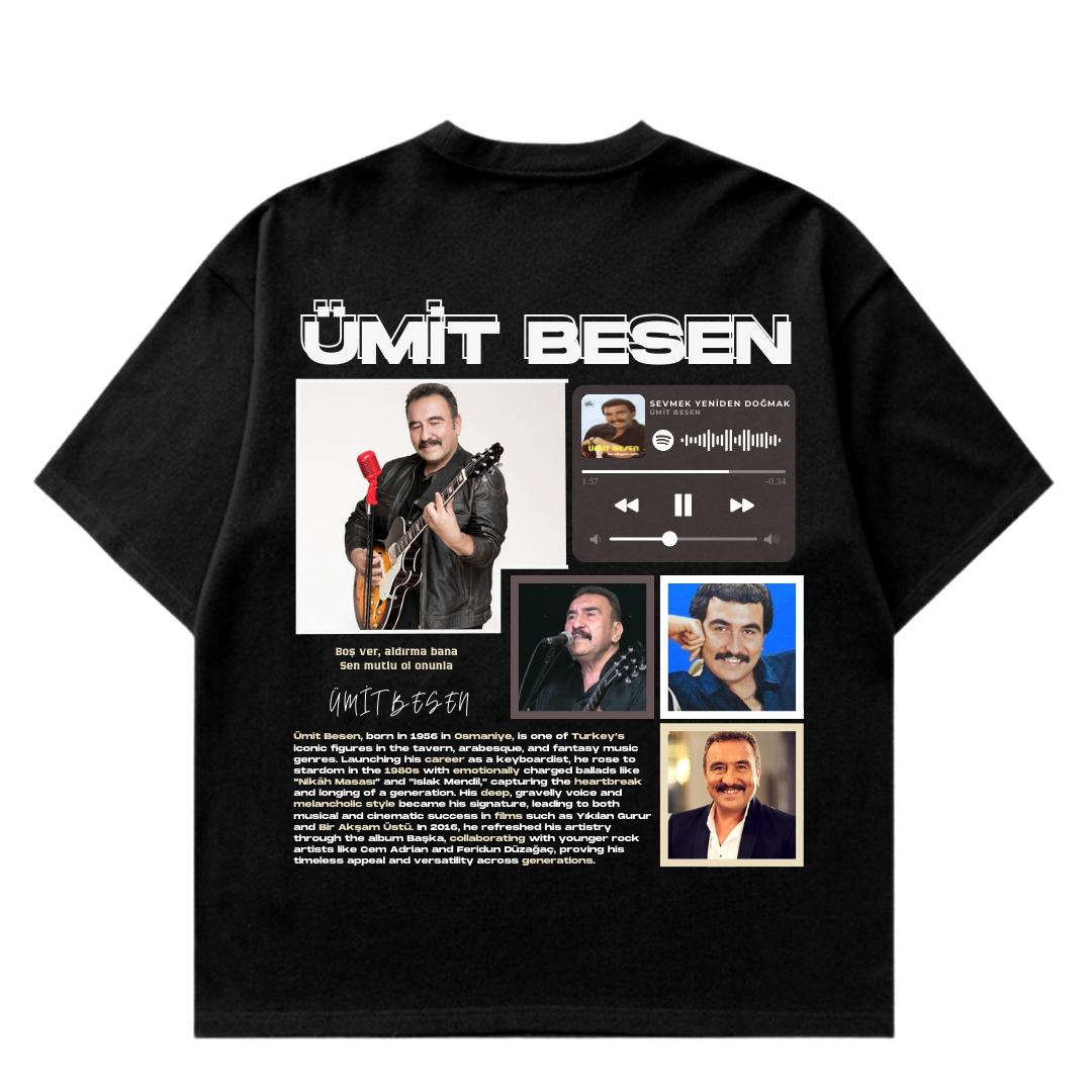 VISTELLA™ Kişiye Özel Oversize Ümit Besen T-shirt
