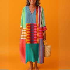 Anna | Geometrisches Kleid