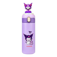 Sanrio kuromi Plastic Water Bottle, Leakproof Ideal for Office, School & Outdoor, Purple, SH215 - Main Image