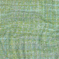 Newcastle Apple Green, Seafoam, and Belgian Block Viscose and Acrylic Chenille Tweed