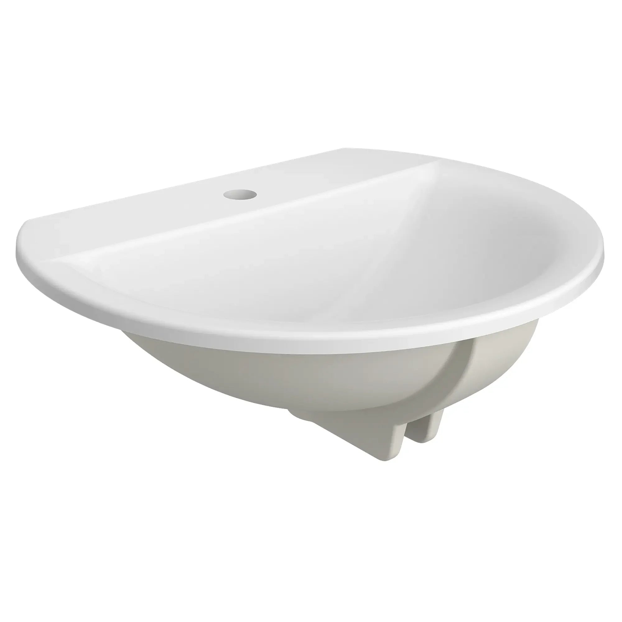 [1909001.020] Weyburn Round Countertop Bathroom Sink With Centre Hole Only - White