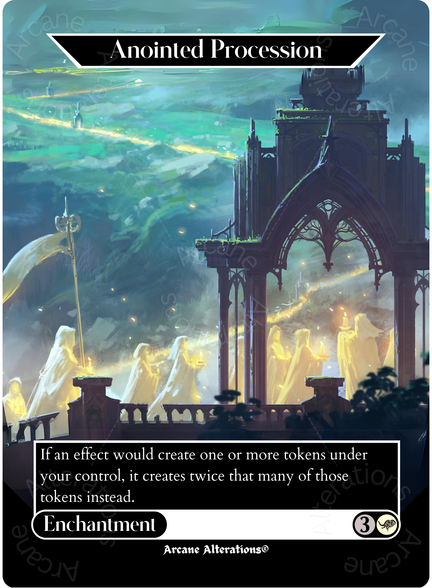 Anointed Procession - Full Art Altered Art Custom Proxy Cards