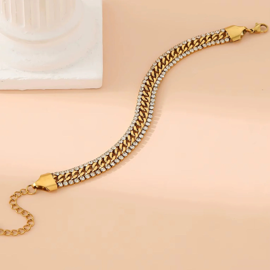 18K Gold Plated Tennis Bracelet