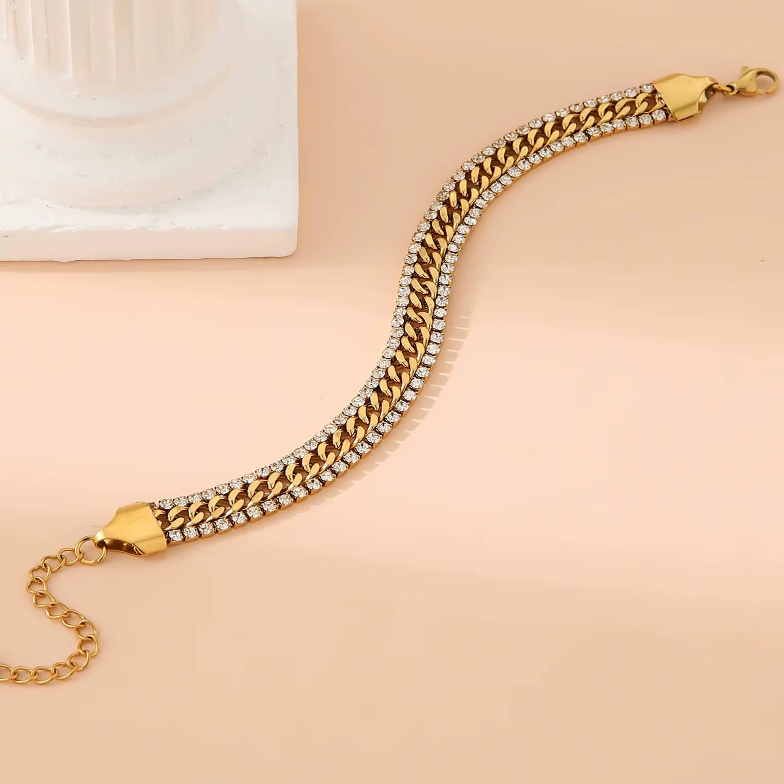 18K Gold Plated Tennis Bracelet
