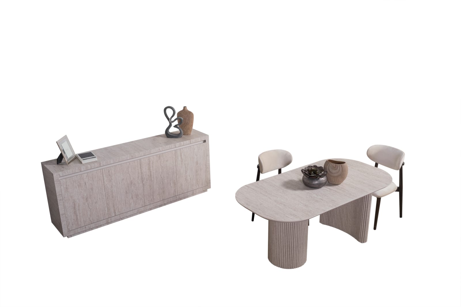 Hawaii Sideboard Travertin Optik