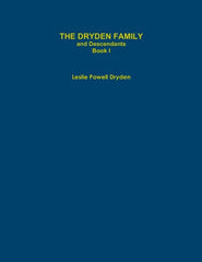 THE DRYDEN FAMILY and Descendants Book I