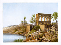Egyptian temple by the River Nile, Egypt