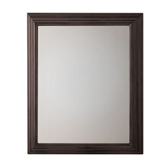 allen + roth 22.5-in x 27.5-in Fog Free Surface Mount Espresso Mirrored Soft Close Medicine Cabinet