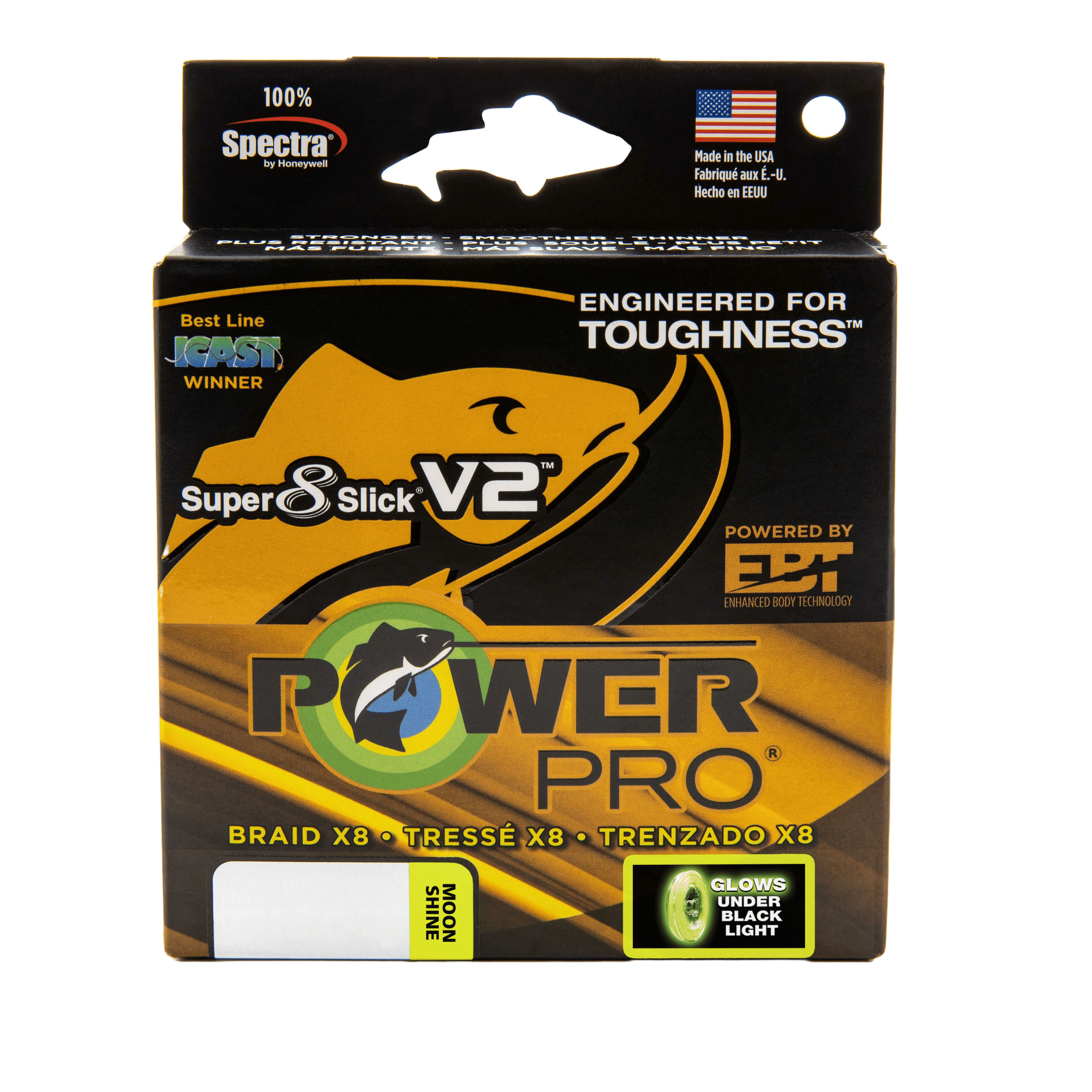 PowerPro Super Slick 8 V2 Braided Fishing Line Fishing Line Power Pro