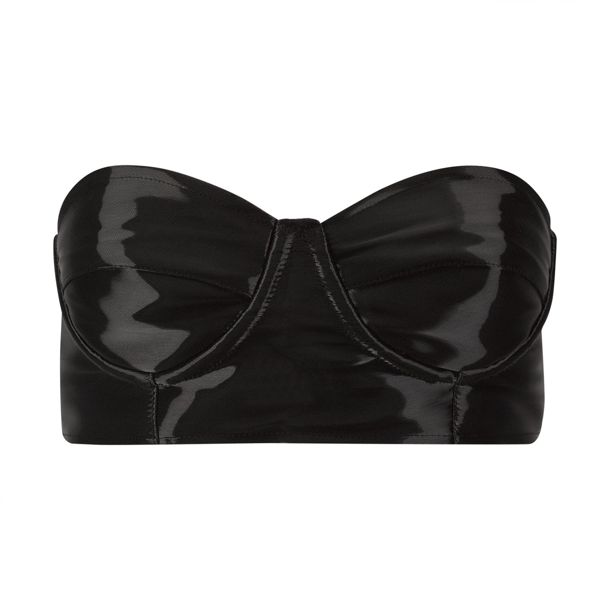 Black Organza Bra Top