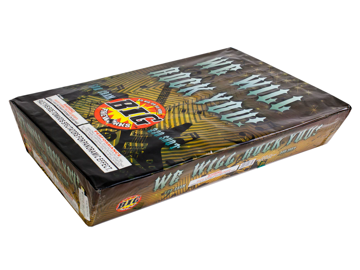 Big Fireworks We Will Rock You 220 Shot 500 Gram Cracking Stars Noise Finale Cake Box