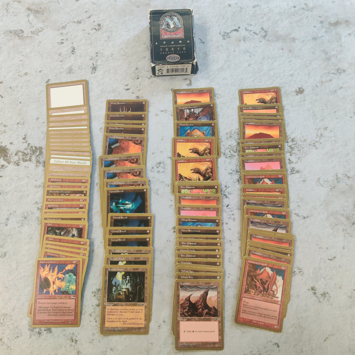 Magic the Gathering 1999 World Championship Kai Budde Deck Complete Heavily Played BD150-0328