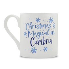 Christmas Is Magical In Cumbria Bone China Mug
