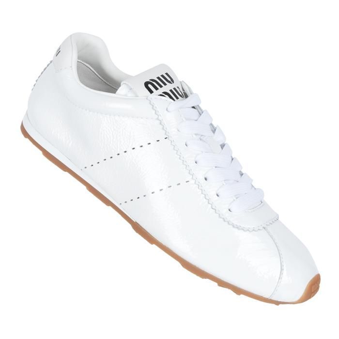 Miu Miu Pluma Nappa Leather Sneakers 5E114E 6OR F0009 121708890