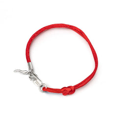 Red Silk Bracelet Rubinacci