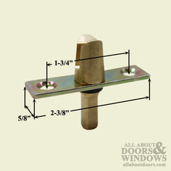 Fork Connector with Plate for Double French Casement Window - 3/4"  Shaft
