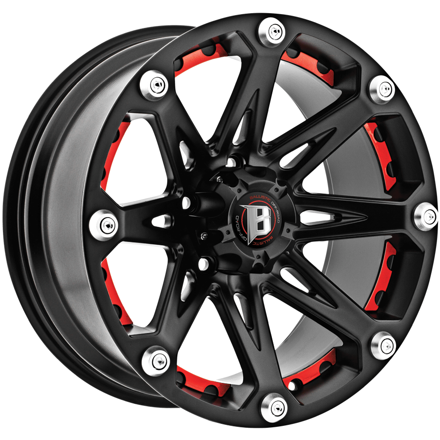 BALLISTIC 814 JESTER 18X9 5X139.7 OFFSET +12 FLAT BLACK - Tires and Engine Performance