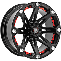 BALLISTIC 814 JESTER 18X9 5X139.7 OFFSET +12 FLAT BLACK - Tires and Engine Performance