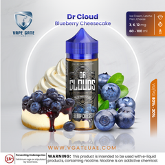 Dr Clouds Blueberry Cheesecake vape ejuice, shop online ejuice abu dhabi, vape gate uae