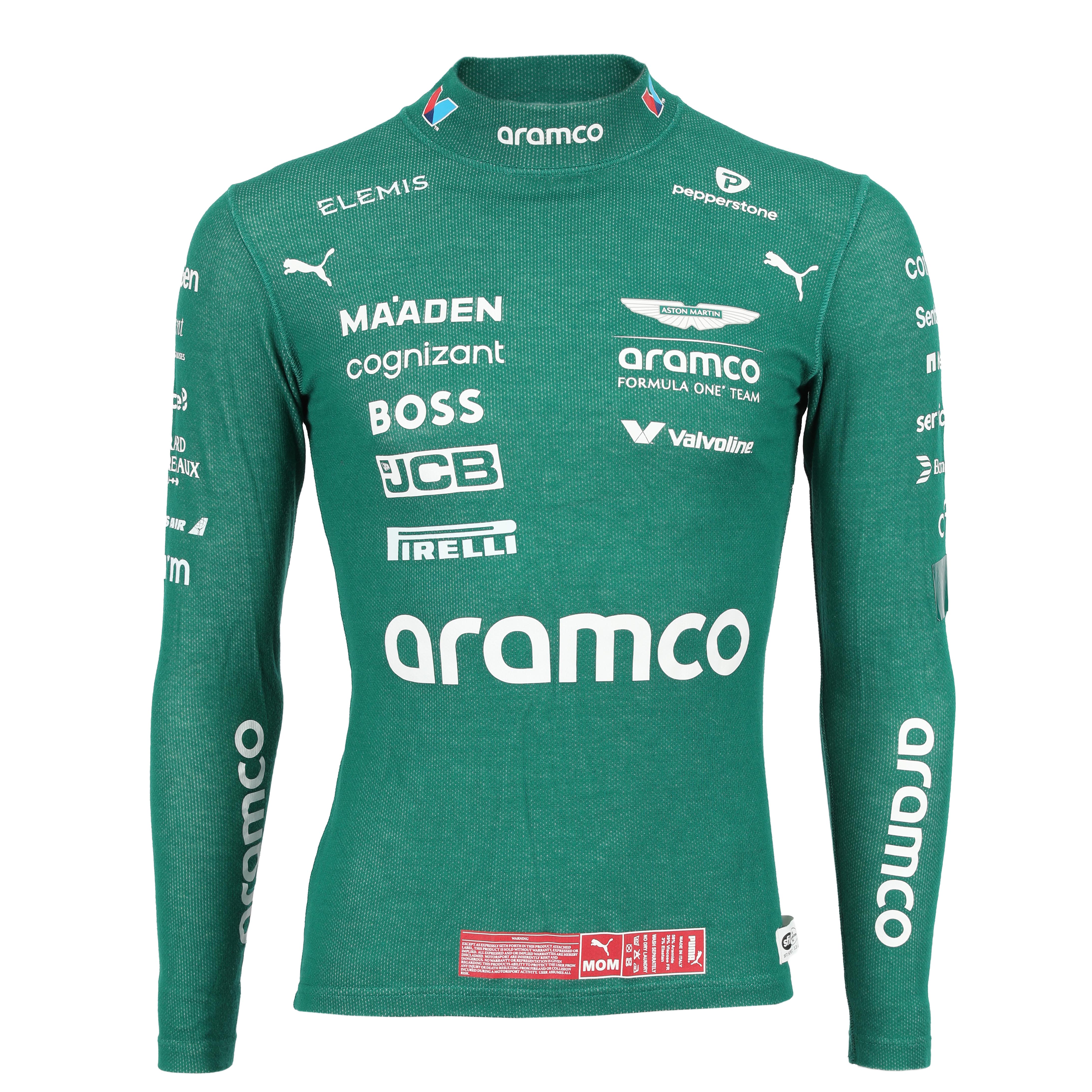 Tina Hausmann 2025 Aston Martin Aramco F1 Team green Nomex authentic motorsport memorabilia collectible