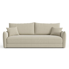 Canapé convertible 4 places PLUME tissu tramé