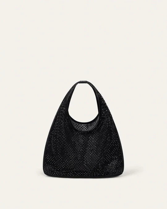 Small Mesh Sachetto in Black