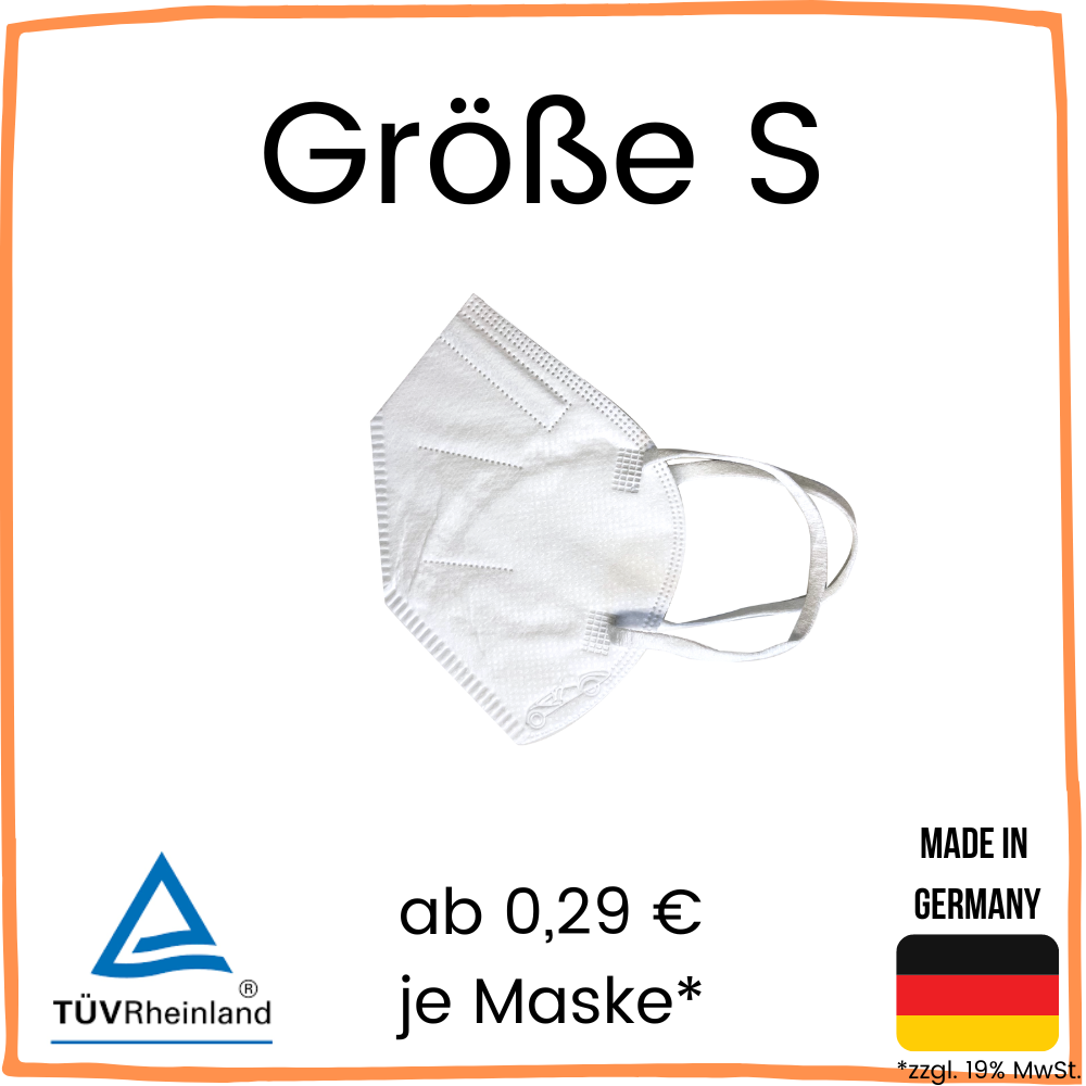 FFP2 NR Maske "Größe S"