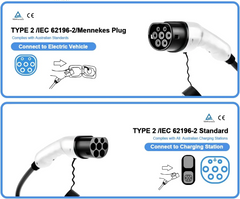 Type 2 Charging Cable 5M 32A for BYD Atto3 Seal Dolphin Sealion 6 7 Shark 6