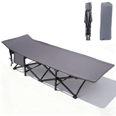 Sekey Feldbett Campingbett Klappbar 190×71×35 cm | 200 kg belastbar | 1200D Oxford | wahlweise mit 7 cm Matratze | Faltbare Camping- & Angelliege für Garten & Outdoor