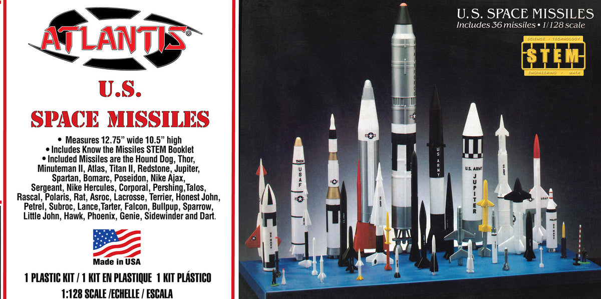 Atlantis 1/128 U.S. Space Missiles 36 Missiles | 850041894003