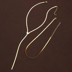 Y-Lariat Choker Necklace