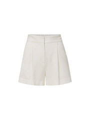 Veronica Beard Marbeau Pleated Short in Dove