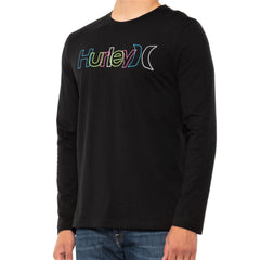 Hurley Men's Logo Print Cotton Jersey Long Sleeve T-Shirt