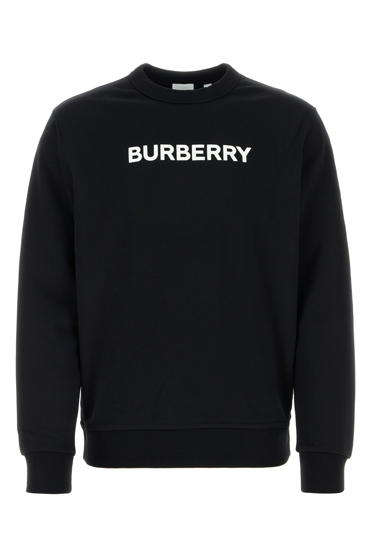 Burberry Men Black Stretch Cotton Oversize Sweater BURBERRY