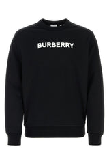 Burberry Men Black Stretch Cotton Oversize Sweater BURBERRY