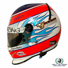 2001 Jimmy Vasser Signed Race Used Patrick Racing Bell Feuling IndyCar Helmet