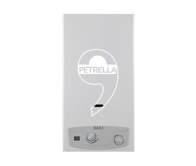 SCALDABAGNO BAXI GAS ACQUAPROJET BLU 11 LITRI TIRAGGIO NATURALE