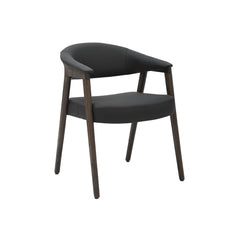 Bexley - Chaise de Salle à Manger - Noyer Foncé et Noir